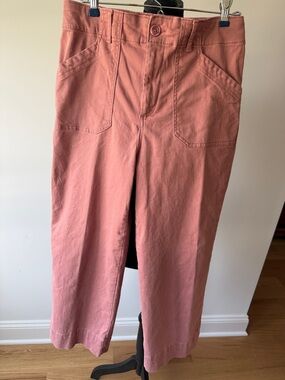 Women’s Ankle Length, Wide Leg Cotton Pants